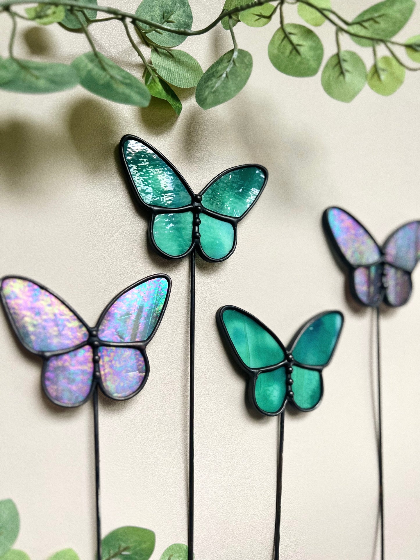 Mystery Butterfly Plant Stake