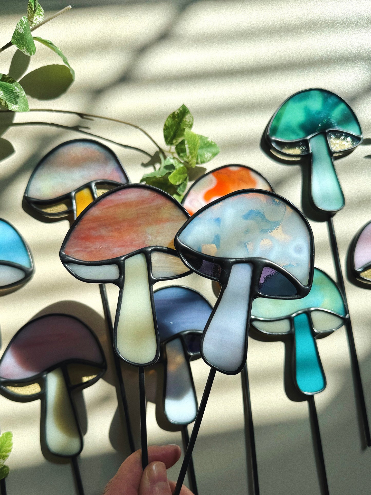 Mushroom Plant Stake